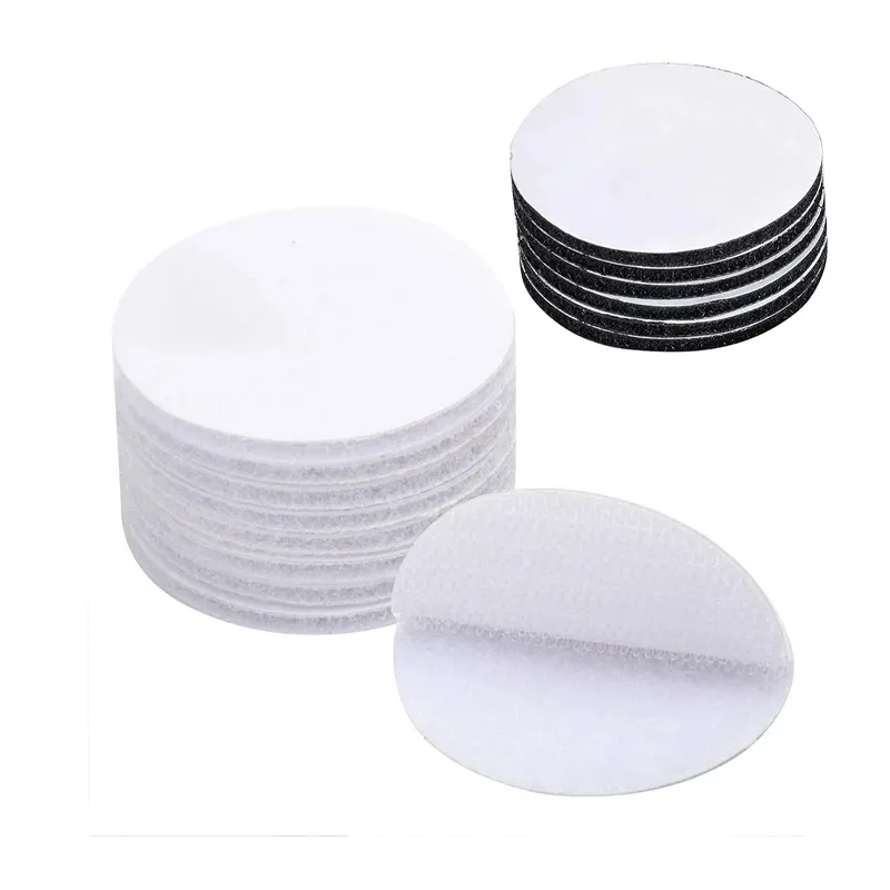Factory customization Hook and Loop Tape Sticky Back,Double-Sided Adhesive Strip,Heavy Duty Nylon Hook Dots Stickers Adhesive