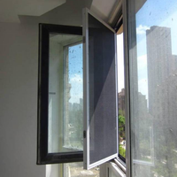 Moustiquaires modernes en acier inoxydable à trois sections avec cadre en aluminium, lavables et anti-moustiques, pour cuisine, chambre et salle de bain