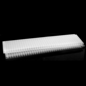 <span class=keywords><strong>Plaque</strong></span> alvéolaire en <span class=keywords><strong>polycarbonate</strong></span> commercial pour auvents de fenêtre, panneau de toiture double paroi transparent, découpe sur mesure, fournisseur en gros - Product Image 2