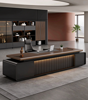 Bureau de direction, nouveau design, style luxe léger, bureau de PDG, table de patron, bureau de direction exécutive