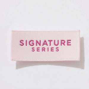 Custom Eco-Friendly <b>Black</b> Damask Neck Labels Personalised Woven End Fold Label Name Logo Custom Brand Design Clothing Garment - Product Image 5