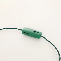 Kalung Natal LED Populer Tahan Lama Unik 7 Lampu Bercahaya 2*Baterai CR1220 Bahan ABS/PVC Dekorasi Pesta Festival Natal