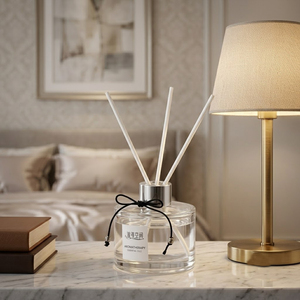 Set Diffusore di Fragranze in Rattan Naturale Premium con Bottiglie di Oli Essenziali, <span class=keywords><strong>Bastoncini</strong></span> Profumati in Rattan <span class=keywords><strong>per</strong></span> Decorazione Casa - Product Image 4