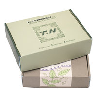 Boîte d'emballage logistique en carton ondulé biodégradable avec laminage mat, revêtement UV, gaufrage, impression de logo personnalisé, taille personnalisée