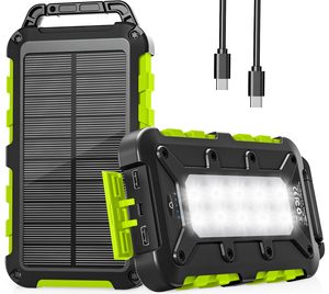 Batterie externe solaire 20000mAh, chargeur portable PD22.5W USB C, étanche pour l'extérieur - Product Image 1