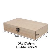 Étui à rabat en bois de pin avec Logo OEM personnalisé, boîte de rangement en bois pour bijoux, vente en gros