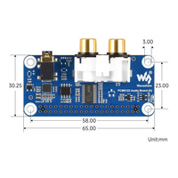 Carte de développement DAC HIFI I2S PCM5122 pour Raspberry Pi avec connecteur GPIO 40 broches, encodage/décodage stéréo