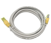 Kabel Patch Cord Cat6 STP Konduktor Tembaga CCA Kabel Jaringan PVC Kuning LSZH PE Jacket RJ45 8P8C Model FX-CT11-C6-STP-2M