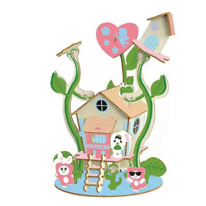 Puzzles 3D en bois DIY, jouets éducatifs faits à la main pour enfants, éducation préscolaire, best-sellers populaires des marchés de rue, à assembler - Product Image 1