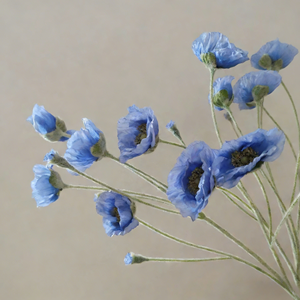 Flor de Peônia Artificial de Seda Feita à Mão com 5 Cabeças <span class=keywords><strong>e</strong></span> Caule Flocado de 65CM para Decoração de Mesa, Casa, Casamento <span class=keywords><strong>e</strong></span> Celebrações Festivas - Product Image 4