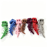 Coiffe en peluche squelette de dinosaure viral et amusant, vente en gros, jouet fantaisie mignon pour cosplay, pour adultes et enfants, accessoire photo pour fête d'Halloween