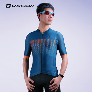 LAMEDA ropa deportiva MTB OEM de la manga corta de encargo Italin fabricante de la tela de los hombres ciclismo Jersey - Product Image 2