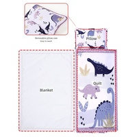 Tapis de sieste pour bébé motif dinosaure transfrontalier, anti-coup de pied, rembourrage en soie, portable, personnalisable, toutes saisons, pour la maternelle