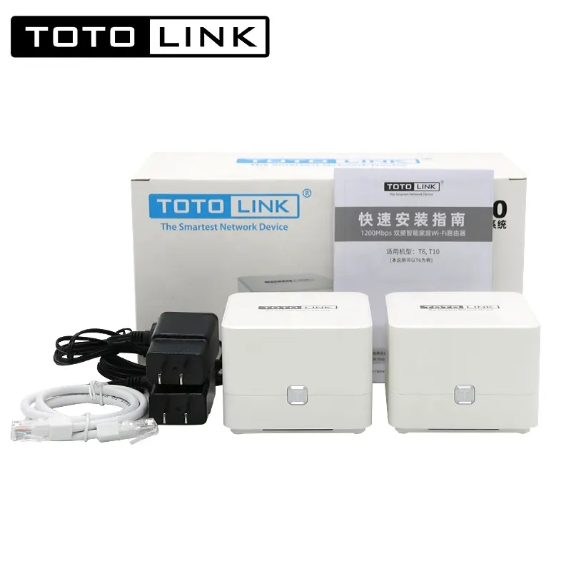 Totolink t6 ac1200m 2.4ghz/5ghz, casa inteligente, sistema wi-fi, tira dupla, plug e play, app, controle remoto, roteador sem fio, wifi