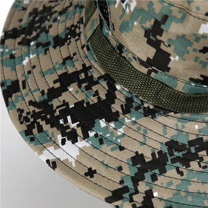 Chapeau de pêcheur <span class=keywords><strong>en</strong></span> toile camouflage respirant pour enfants et adultes, idéal pour la chasse, la randonnée, la pêche et l'escalade, avec cordon, fourni par l'usine - Product Image 6