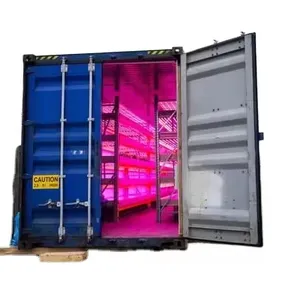 Mobile Vertical Farming Container Hydroponic Growing Rack Farms Indoor