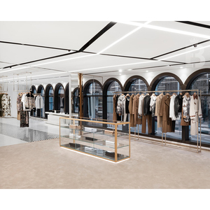 Trực tiếp từ nhà máy kim loại cửa hàng đồ nội thất hiển thị kệ của chiều cao khác nhau cho quần áo giày túi xách cho Showcase - Product Image 4