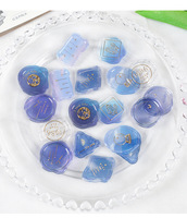 Lot d'autocollants de sceau de cire Shanle, scellés d'enveloppe 3D style Ins couleur bonbon, papeterie mignonne pour enfants, filles, journal et scrapbooking