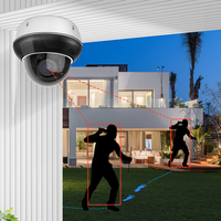 Kamera Dome Luar Ruangan Wi-Fi 2.4G 5G 5MP 8MP 5X Optical Zoom Lampu Sorot Inframerah Deteksi Manusia Logam NVR Kartu Memori Cloud IP66