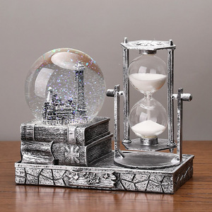 Hiện đại tháp đồng hồ cát hẹn giờ pha lê bóng âm nhạc hộp thân thiện với môi chất lượng cao nhựa vuông Máy tính để bàn trang trí sinh viên sinh nhật - Product Image 4