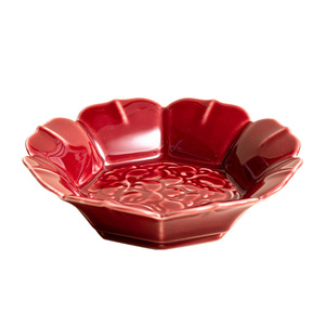 Ceramic Fruit Platter Porcelain Red Chinese New Year Wedding <b>Table</b> Decoration Simple Style - Product Image 5