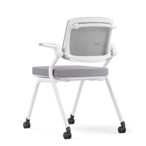 Chaise de bureau empilable en plastique respirant de style moderne pour réunions et formations, chaise de réception visiteur à bas prix, Guangdong - Product Image 5