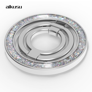 Soporte Magnético para Teléfono Móvil Aikusu, de Lujo, con Brillantina Metálica, Bonito, Personalizable, con Rotación de 360 Grados, Plegable, Ajustable y Portátil - Product Image 2