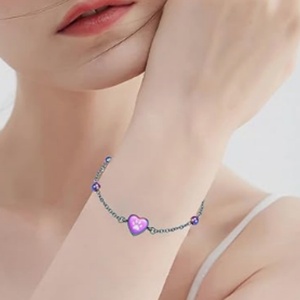 Pulsera Urna para Cenizas de Mascotas con Forma de Corazón, de Acero Inoxidable, con Cordón Ajustable, Joyería Conmemorativa para Perros y Gatos, con Logotipo Personalizado - Product Image 6