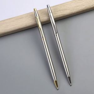 Stylo Bille Innovant à Mécanisme Rotatif, Fin, en Métal, Cadeau d'Affaires, Nouveauté 2025, Logo Personnalisé, Promotionnel, Vente en Gros - Product Image 4
