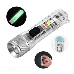 Amazon Best Seller 2023 Wholesale OEM Brand Mini Portable COB LED Flash Light Rechargeable Keychain Flashlight with Tripod