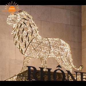 Decoraciones Navideñas Grandes para Exteriores, Luces LED 3D con Motivo de León Rey - Product Image 2