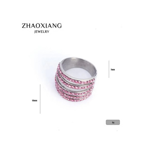 Hollowed Out <b>Rings</b> Red Orange Black White Crystal Multi-Layer <b>Finger</b> <b>Ring</b> for Women Gifts Fashion Jewelry Iced Out <b>Rings</b> - Product Image 5