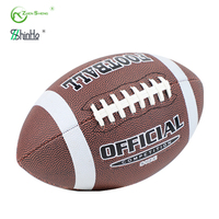 Ballon de football américain personnalisé Zhensheng, mini-ballon de football américain imprimé avec logo personnalisé, taille 1, 3, 6, 7, 9, en caoutchouc, pour l'entraînement