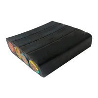 Câble de pompe immergée pour puits profond en PVC/caoutchouc plat résistant à l'eau, 3/4 conducteurs, 6 mm2, 10 mm2, 16 mm2