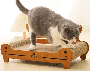 批发波纹手风琴风格宠物刮刮板沙发波纹猫刮刮床