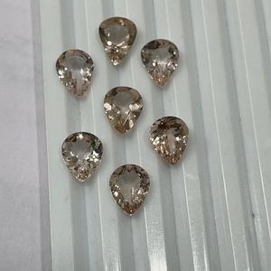 Producto a granel hecho a mano de la mejor calidad, piedras preciosas de morganita Natural con excelente acabado, forma de pera calibrada suelta tratada térmicamente - Product Image 3