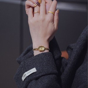 <span class=keywords><strong>Montre</strong></span> en or à <span class=keywords><strong>quartz</strong></span> ultra-fine, petite, carrée, creuse, de style distinctif, bleu Aurora, écologique, pour femmes - Product Image 3