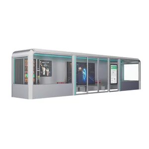 Automatic Door Air Conditioned Bus Stop Shelter For High-Temperature Areas