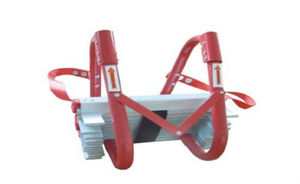 Escalera de Escape de Emergencia Plegable de Aluminio Moderna, Resistente al Fuego, con Certificación CE, Color Rojo Plateado, para Talleres, Almacenes y Supermercados - Product Image 3