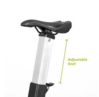 Vélo d'exercice à résistance magnétique réglable MB Commercial MB-200, cadre en acier, charge maximale 180 kg, siège réglable, écran LED, durable