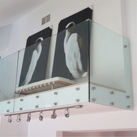 Balustrade en verre sans cadre avec fixation latérale en acier inoxydable 304 316 pour balcon extérieur, terrasse, pont