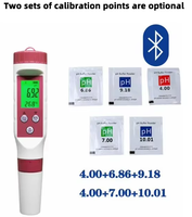 Alat Uji Kualitas Air 4-in-1 Bluetooth Pintar untuk PH/TDS/EC/Suhu, untuk Air Minum dan Akuarium