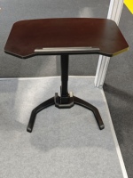 Mesa de Computadora Plegable Neumática de Metal ADA, Ajustable en Altura, para Sala de Estar, Escritorio de Oficina Móvil con Ángulo de Inclinación de 0-90 Grados