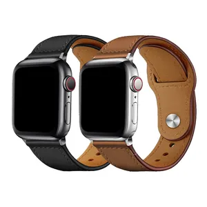 Pulseira de couro pu para apple iwatch, 7 8 ultra