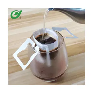 PLA 옥수수 섬유 드립 커피 가방 생분해 성 드립 커피 필터 가방