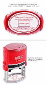 Custom Company Name <strong>Logo</strong> Seal Stamp Machine 35-55 mm Oval Rubber Self-Inking Plastic Automatic Office Stationery Stamps <strong>Maker</strong> - Product Image 5