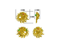 TIANSHE Broche magnétique à motif lion, design original, style Europe-Amérique, pour homme, personnalisation usine