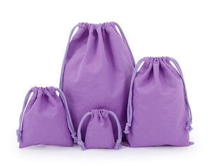 Eco-Friendly Recycled Cotton <b>Canvas</b> <b>Drawstring</b> <b>Bag</b> Reusable with Rope Handle for Storage for Shopping - Product Image 6