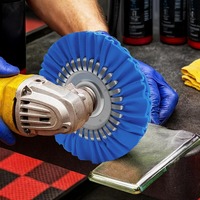 Kit de 4 disques de polissage de 8 pouces pour meuleuse d'angle avec 3 composés de polissage
