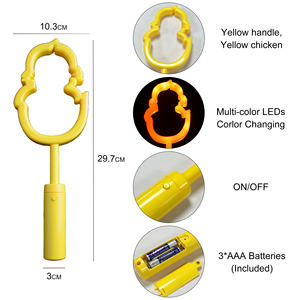 ไม้เรืองแสงรูป<span class=keywords><strong>ไก่</strong></span>กระต่าย 11.5 นิ้ว 18 LED หลายสี ทนทาน ของเล่นเด็ก ของขวัญวันขอบคุณพระเจ้า ฮาโลวีน อีสเตอร์ ของเล่นส่งเสริมการขายสำหรับเด็ก - Product Image 5